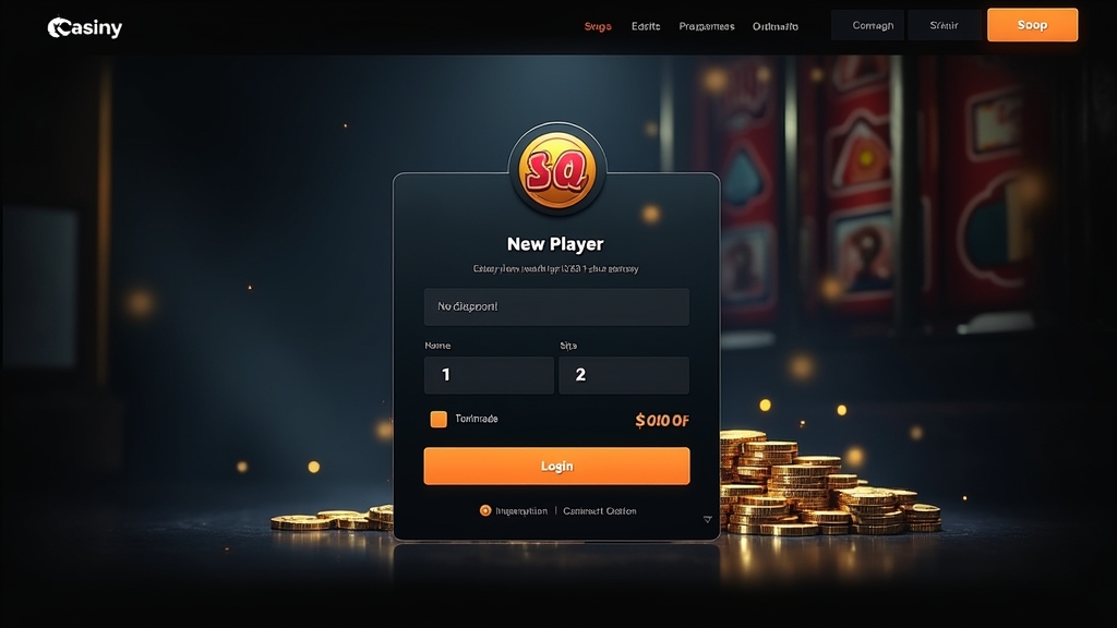 New player account screen with a no deposit bonus token and verification icons