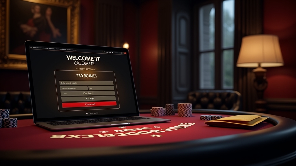 Welcome offer redemption screen with bonus confirmation and promo code entry